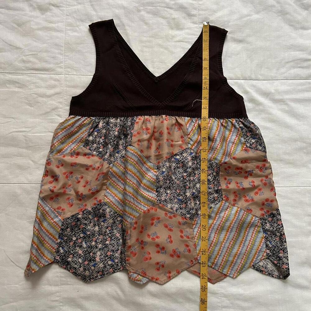 Tsumori Chisato Multicoloured patchwork silk quil… - image 7